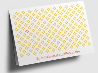 Klappkarte “Zum Geburtstag alles Liebe”