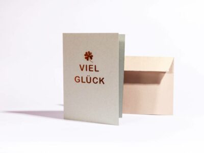 Klappkarte “VIEL GLÜCK”