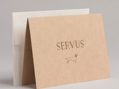 Grußkarte "Servus"