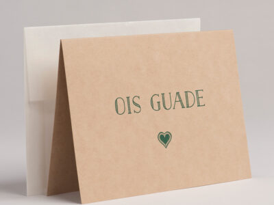 Grußkarte "OIS GUADE"