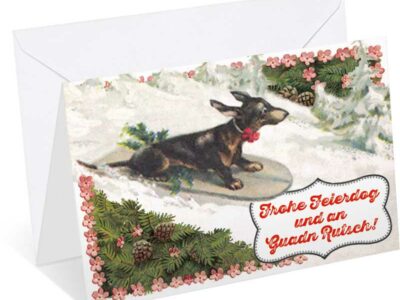 Klappkarte "Rutsch"