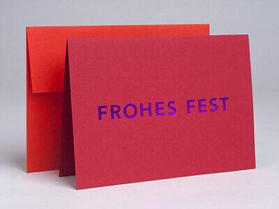 Weihnachtskarte "Frohe Fest"